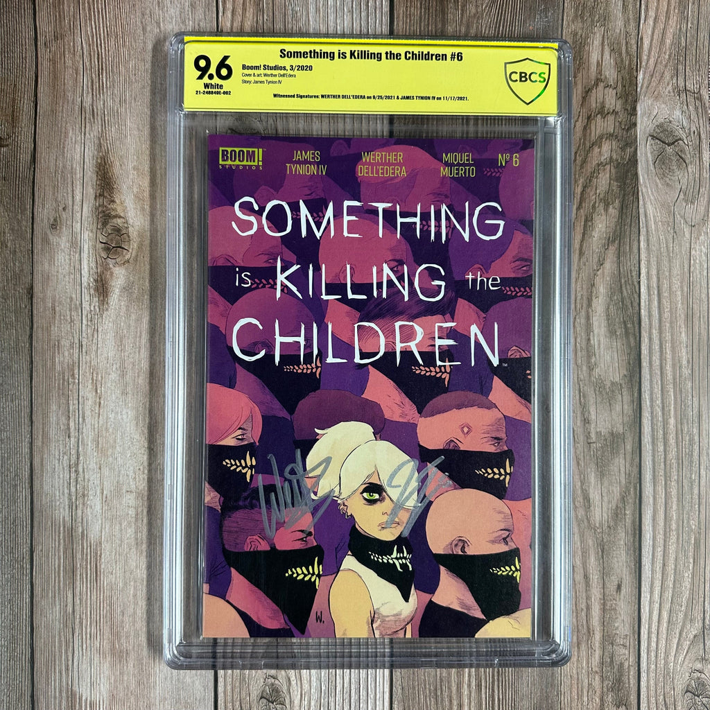 Bry's Comics Something Is Killing the Children #6 CBCS 9.6 WP Witnessed Signature by Werther Dell'Edera & James Tynion IV, 1st full appearance of Aaron & Cecilia Slaughter