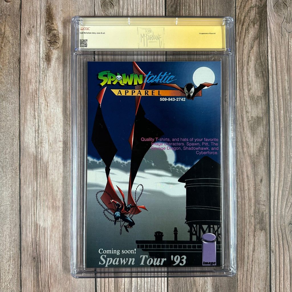 Bry's Comics Spawn #6 CGC 9.8 WP Custom Label, SS Signed by Todd McFarlane 1st appearance of Overtkill and Tony Twist (cert:3019)