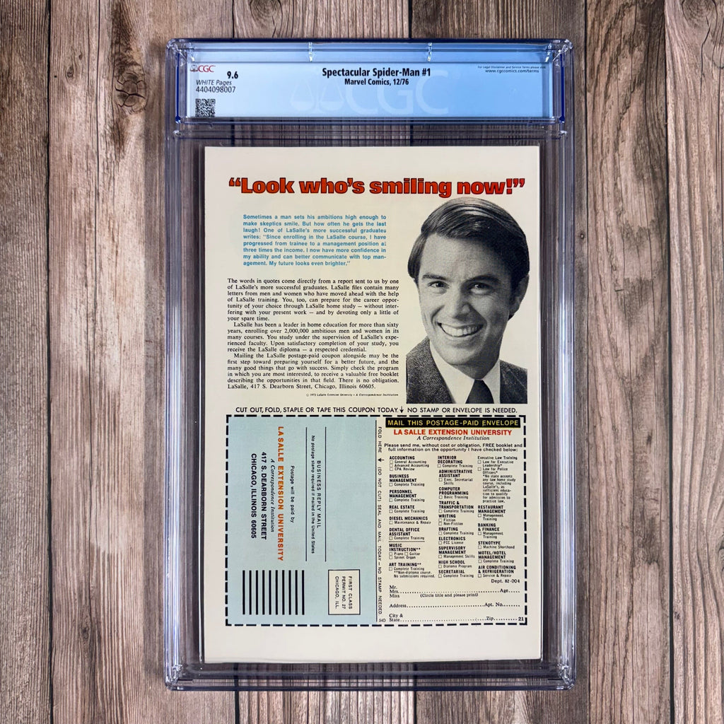 Bry's Comics Spectacular Spider-Man #1 CGC 9.6 WP Second ongoing Spider-Man headlining series