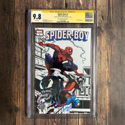 Bry's Comics Spider-Boy #1 CGC 9.8 WP, Signature Series, Signed and Sketch by Chris Campana