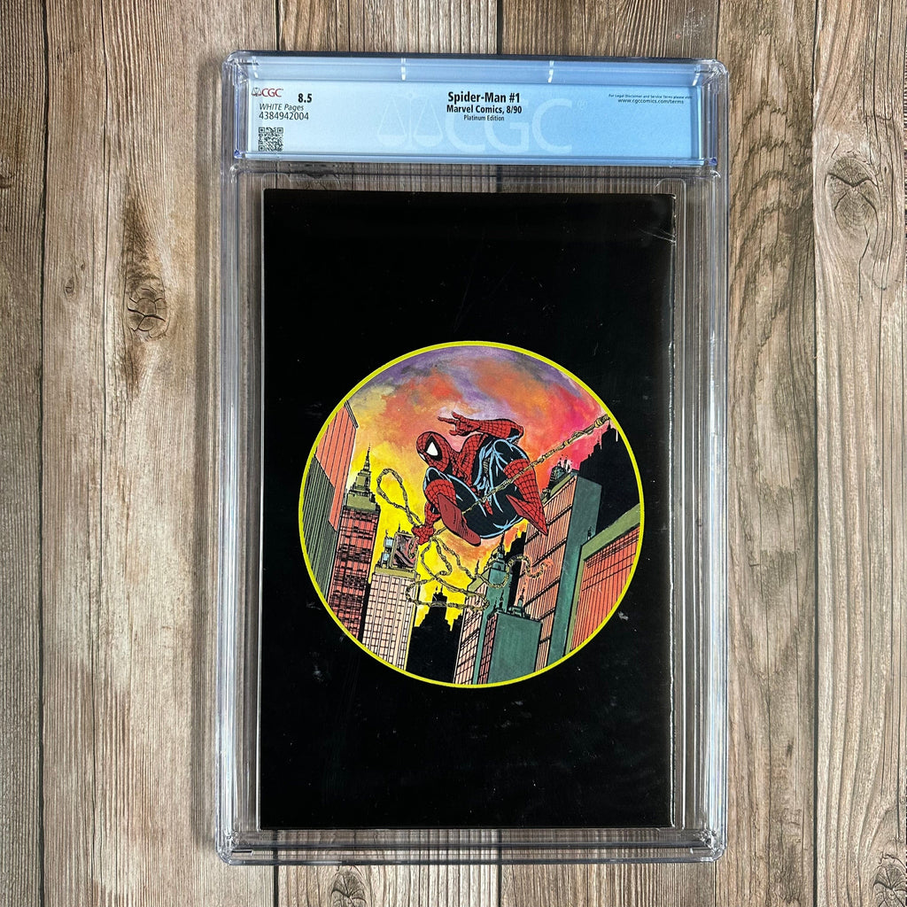 Bry's Comics Spider-Man #1 CGC 8.5 WP Platinum Edition, ICONIC cover by Todd McFarlane