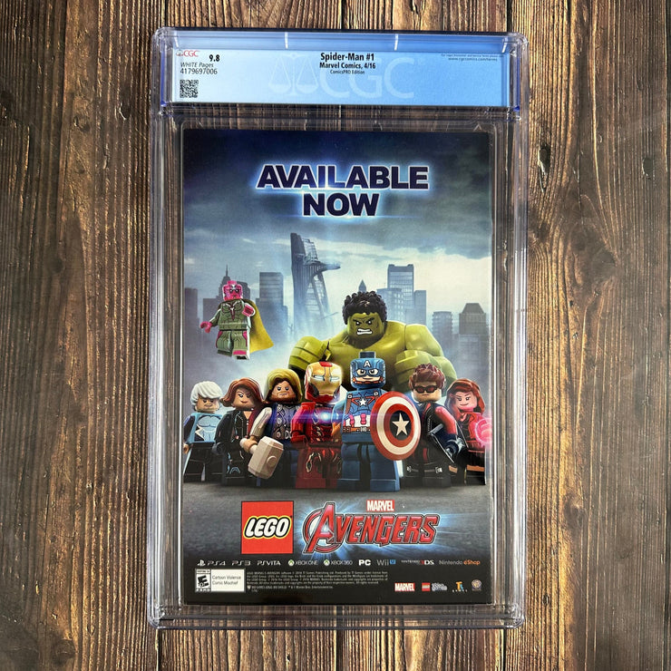 Bry's Comics Spider-Man #1 CGC 9.8 WP ComicsPro Variant  Limited to 300 Copies, Sketch Cover by Sara Pichelli
