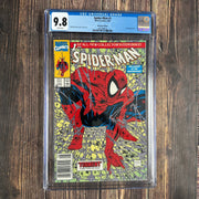 Bry's Comics *   Spider-Man #1 CGC 9.8 WP ICONIC Cover by Todd McFarlane NEWSSAND EDITON