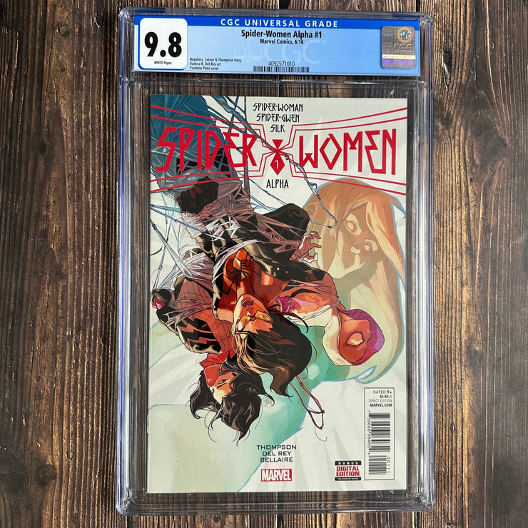 Bry's Comics Spider-Women Alpha #1 CGC 9.8 First team series featuring Spider-Women: Spider-Woman, Silk and Spider-Gwen