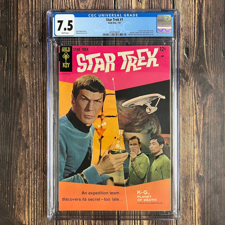 Bry's Comics Star Trek #1 CGC 7.5 Science-fiction series adapted from the popular TV series