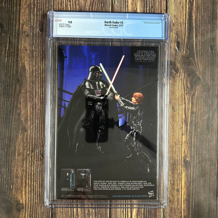 Bry's Comics Star Wars: Darth Vader #3 CGC 9.8 WP 1:25 Variant Cover Art by Salvador Larroca, 1st appearance of Doctor Aphra, 1st appearance of 0-0-0 aka Triple Zero, 1st appearance of BT-1