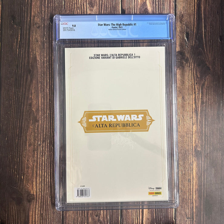 Bry's Comics Star Wars: The High Republic #1 CGC 9.8 WP, Italian edition, published by Panini, Variant cover art by Gabriele Dell'Otto