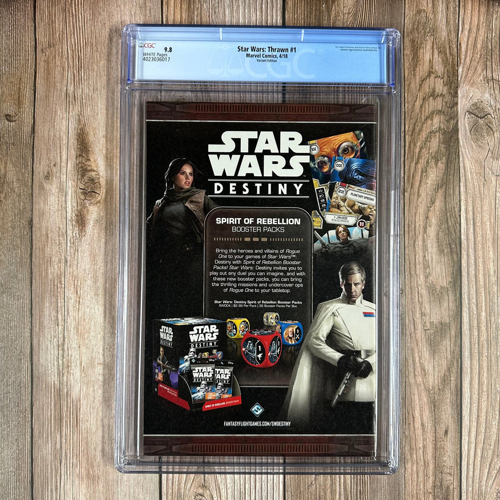 Bry's Comics Star Wars: Thrawn #1 CGC 9.8 WP 1:10 Animation Variant Origin of Thrawn 1st appearance of Eli Vanto