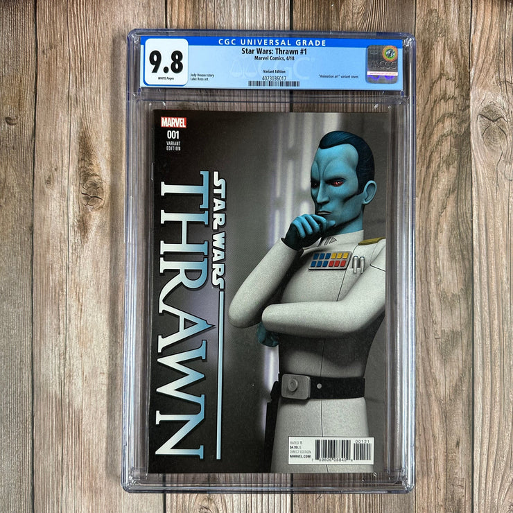 Bry's Comics Star Wars: Thrawn #1 CGC 9.8 WP 1:10 Animation Variant Origin of Thrawn 1st appearance of Eli Vanto