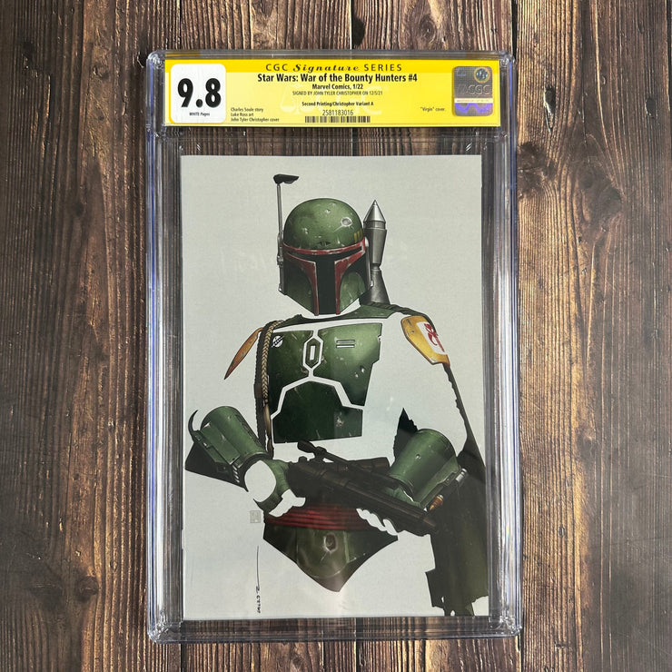 Bry's Comics Star Wars: War of the Bounty Hunter #4 CGC 9.8 WP, Signature Series, Signed by John Tyler Christopher !