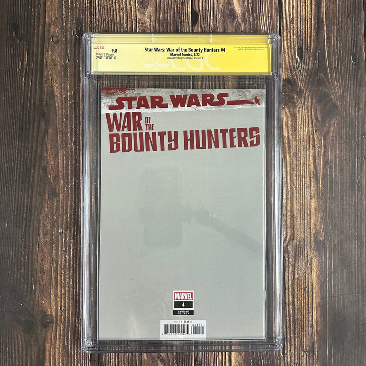 Bry's Comics Star Wars: War of the Bounty Hunter #4 CGC 9.8 WP, Signature Series, Signed by John Tyler Christopher !