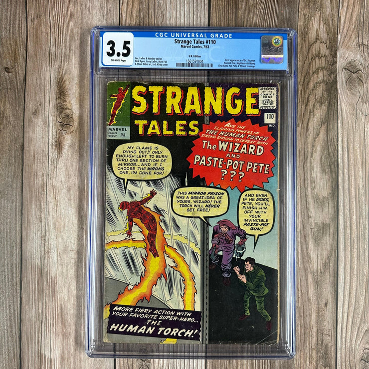 Bry's Comics Strange Tales #110 CGC 3.5 UK EDITION 1st appearance of Doctor Strange, Ancient One, Wong & cameo of Nightmare,