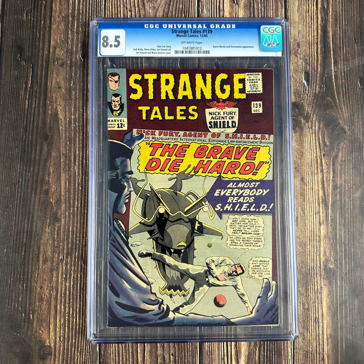 Bry's Comics Strange Tales #139 CGC 8.5 Story by Stan Lee, Cover art by Joe Sinnott and Marie Severin