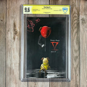 Bry's Comics Stray Dogs #5 CBCS  9.6 WP Verified Signature, Signed and Sketch by Trish Forstner, Bird City Comics Exclusive “It” Movie Poster Swipe Cover, Limited to 500 copies