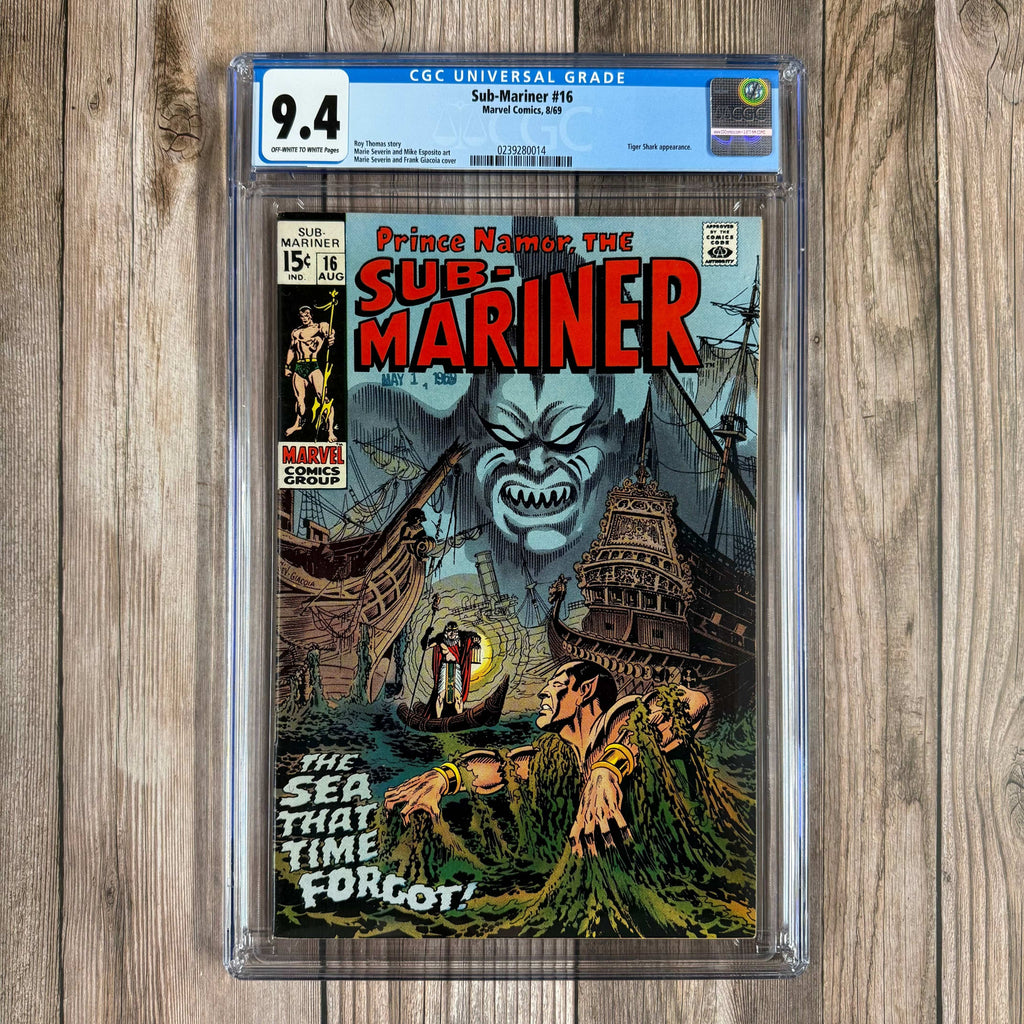 Bry's Comics Sub-Mariner #16 CGC 9.4 Cover Art by Marie Severin