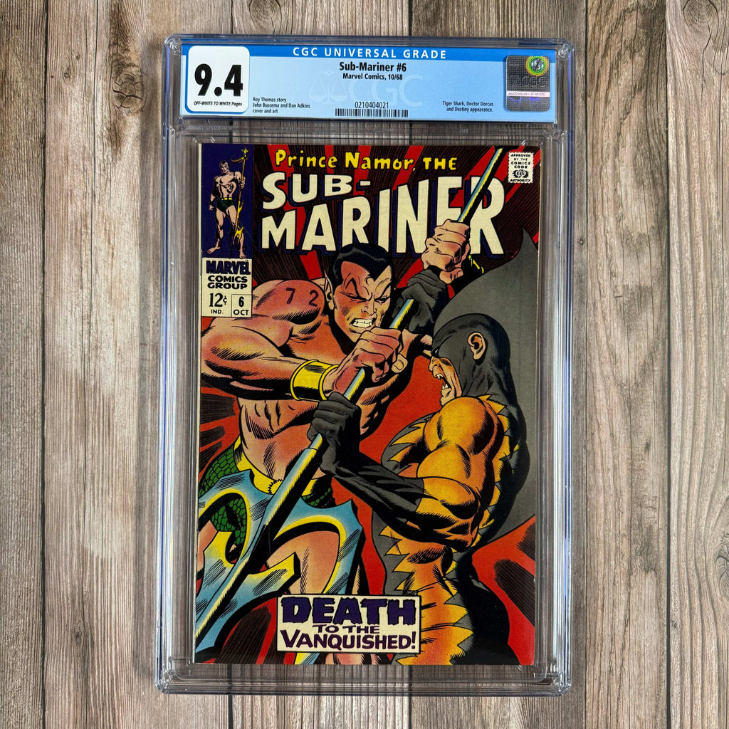 Bry's Comics Sub-Mariner #6 CGC 9.4 2nd appearance of Tiger Shark