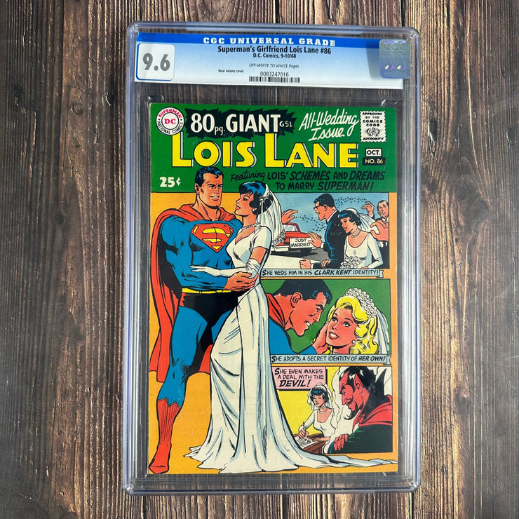 Bry's Comics Superman's Girl Friend, Lois Lane #86 CGC 9.6 Awesome Cover art by Neal Adams