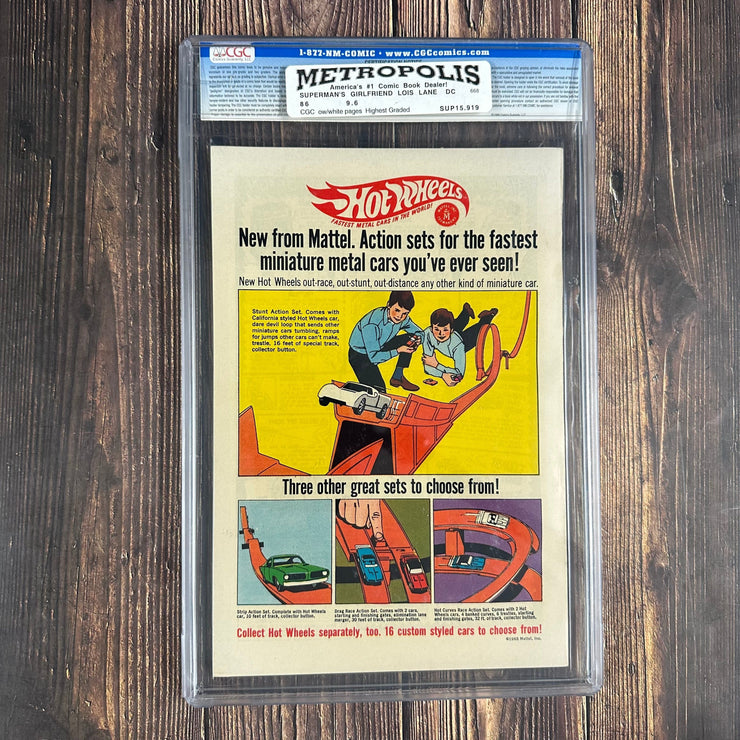 Bry's Comics Superman's Girl Friend, Lois Lane #86 CGC 9.6 Awesome Cover art by Neal Adams