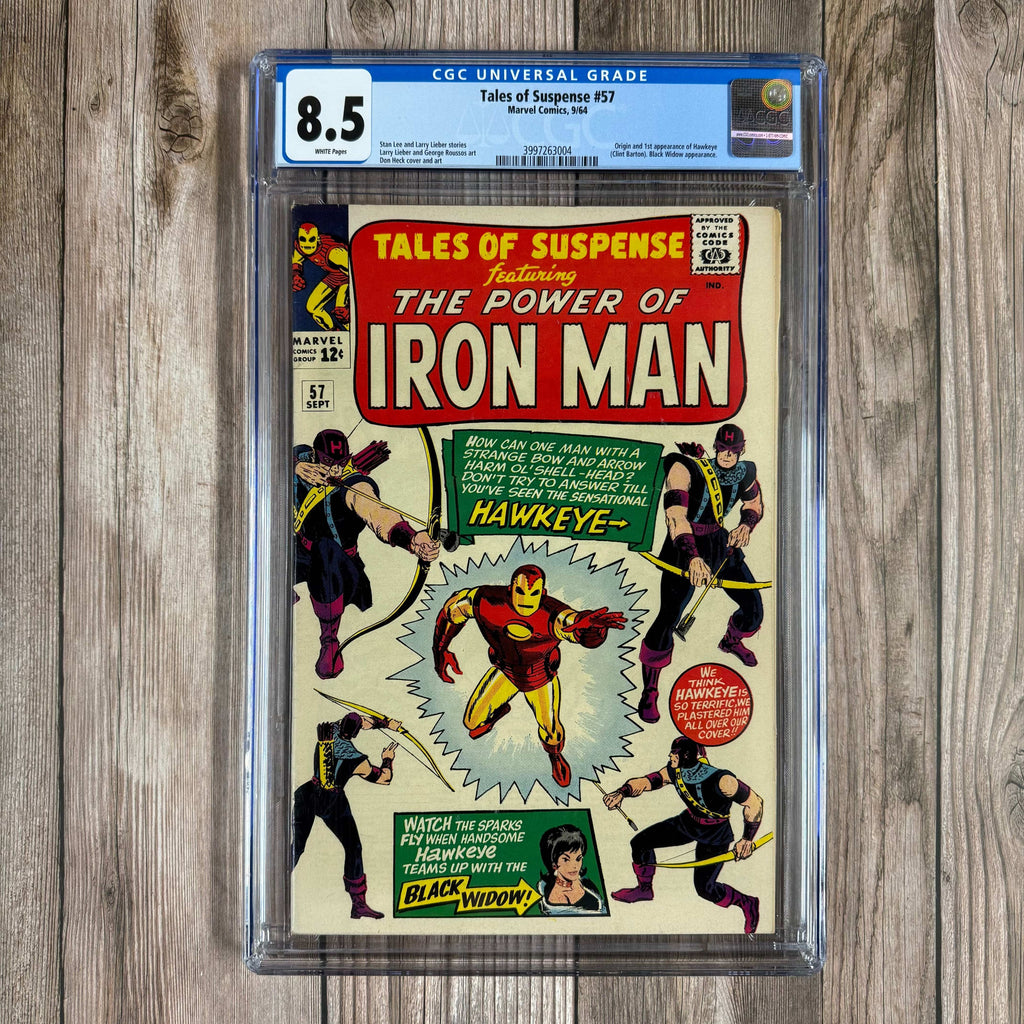 Bry's Comics Tales of Suspense #57 CGC 8.5 WP 1st appearance and origin of Hawkeye, 3rd appearance of Black Widow