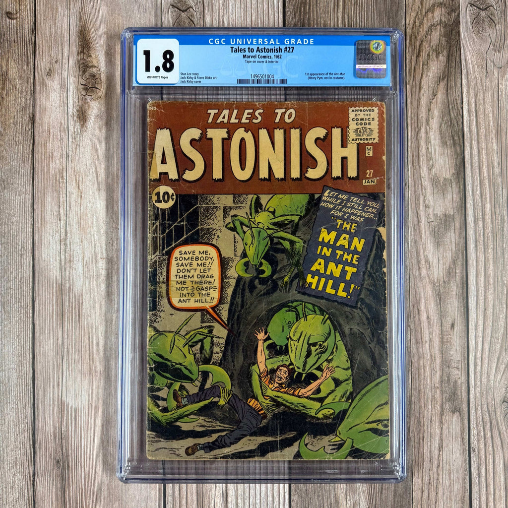 Bry's Comics Tales to Astonish #27 CGC 1.8 1st appearance and origin of Hank Pym (Ant-Man)