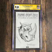 Bry's Comics Teenage Mutant Ninja Turtles #1 CGC 9.8 SS Custom Sketch Tyler Kirkham