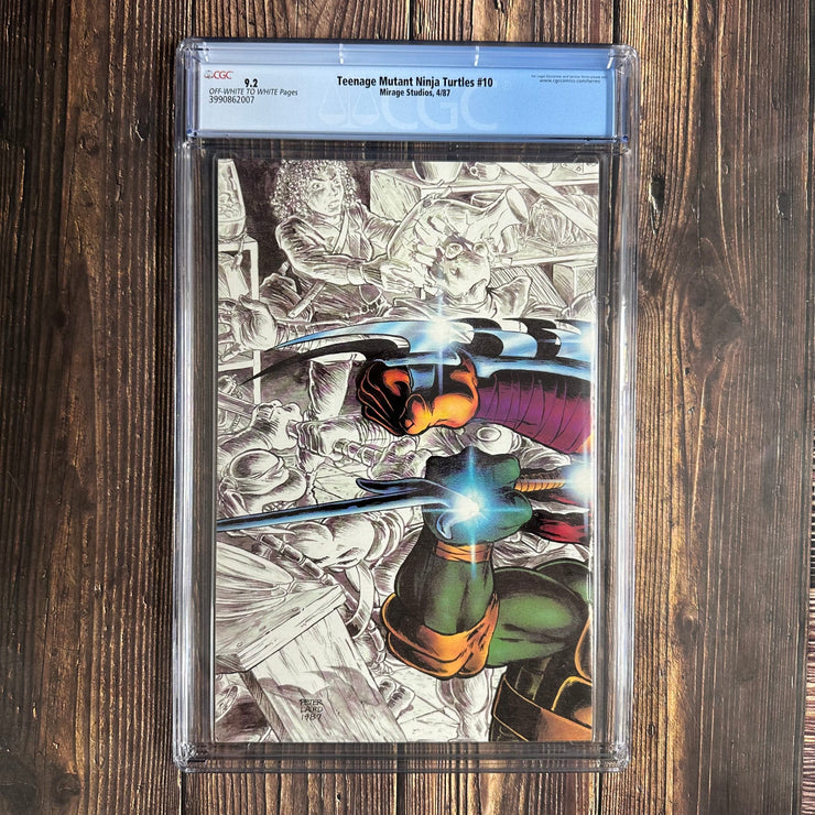 Bry's Comics * Teenage Mutant Ninja Turtles #10 CGC 9.2 3rd appearance of the Shredder, later revealed to be a mystic worm with the ability to create a clone of a human