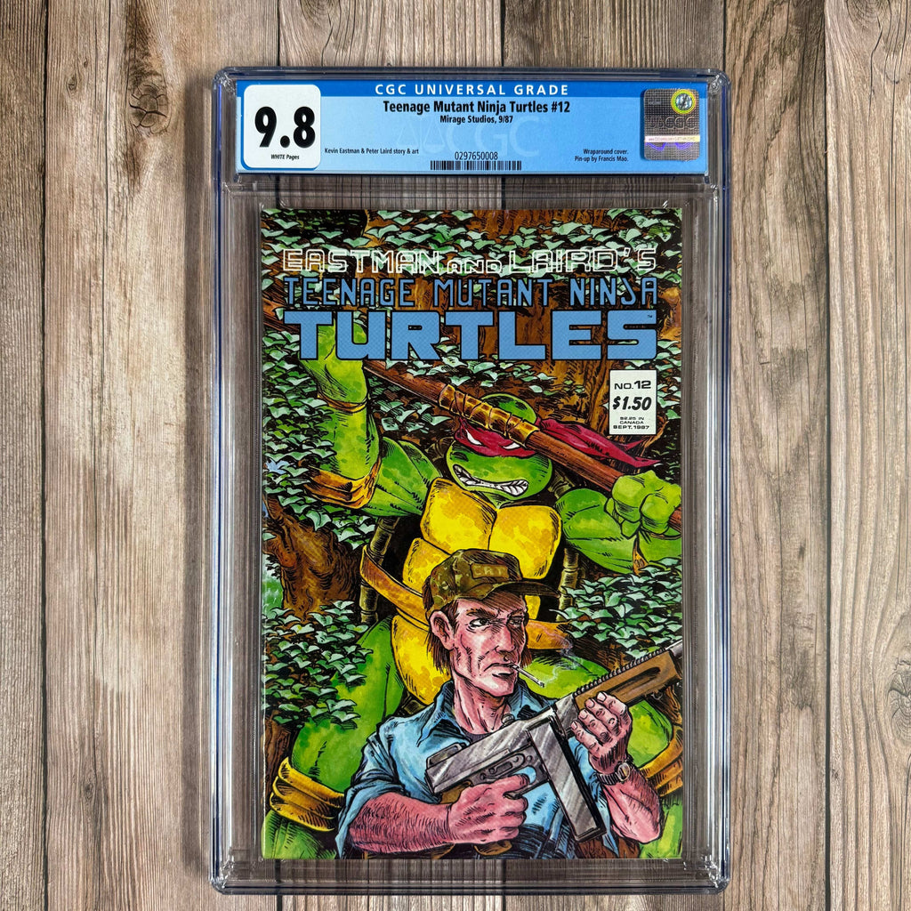 Bry's Comics Teenage Mutant Ninja Turtles #12 CGC 9.8 WP AWESOME Wraparound cover Cover Art by Peter Laird, Pin-up by Francis Mao.