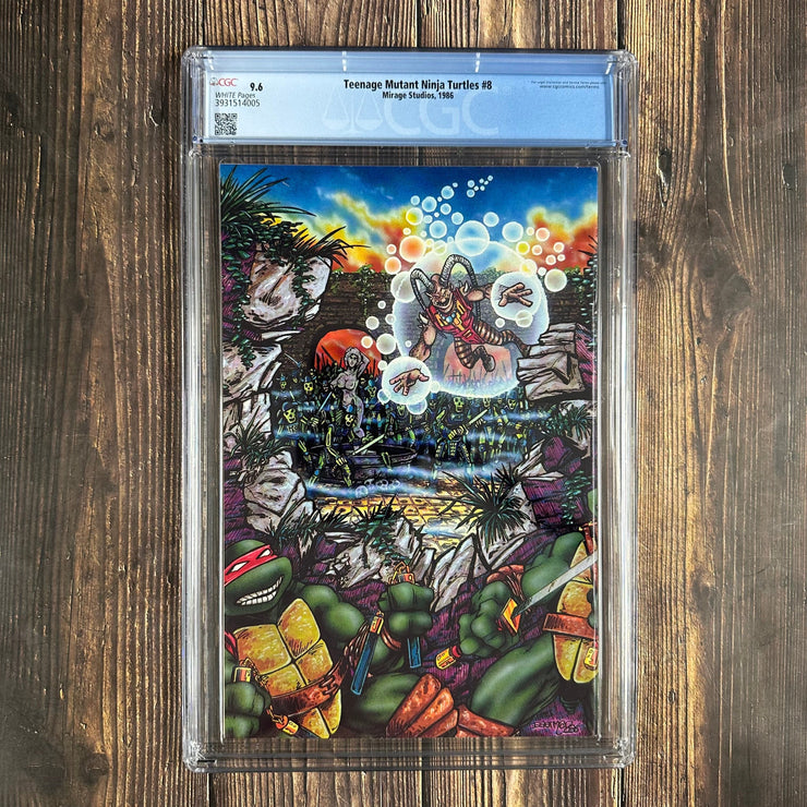 Bry's Comics Teenage Mutant Ninja Turtles #8 CGC 9.6 WP 1st appearance of Renet, Lord Simultaneous, and Savanti Romero; Crossover appearance of Cerebus, Cover Art by Jorge Fornés