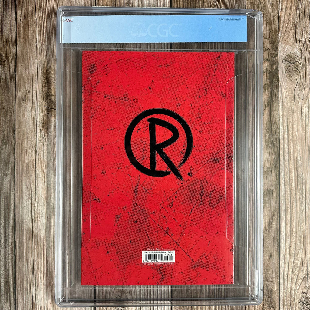 Bry's Comics Teenage Mutant Ninja Turtles: The Last Ronin #1 CGC 9.9 WP Frankie's Comics Edition B, cover art by Peach Momoko, 1st appearance of Oroku Hiroto and Casey Marie Jones *