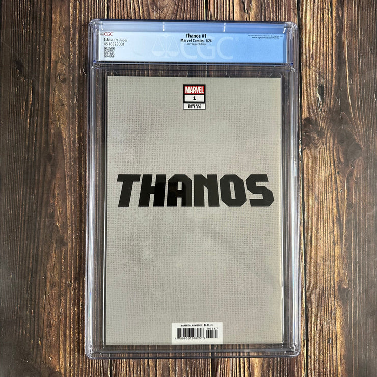 Bry's Comics Thanos #1 CGC 9.8 WP 1:100 Incentive Virgin Variant cover by Kendrick "Kunkka" Lim