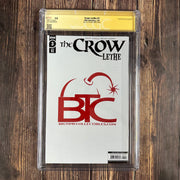 Bry's Comics The Crow: Lethe #3 CGC 9.8 WP SS Signed and sketched by Mico Suayan  Big Time Collectibles Metal Edition Virgin Cover Art by Mico Suayan  ( "72/75" printed on the cover)