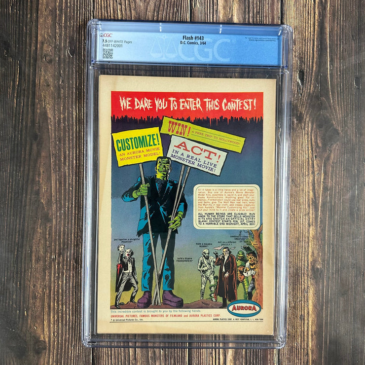 Bry's Comics The Flash #143 CGC 7.5 1st appearance of T.O. Morrow in the Silver Age