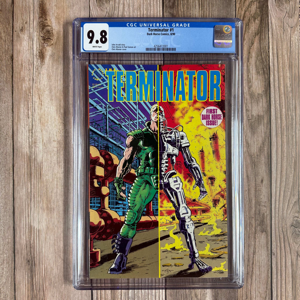 Bry's Comics The Terminator #1 CGC 9.8 WP COOL Cover Art by Chris Warner