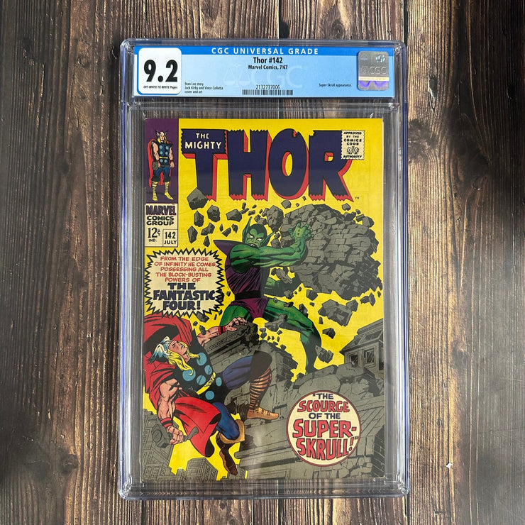 Bry's Comics Thor #142 CGC 9.2, Cover art by Jack Kirby and Vince Colletta !