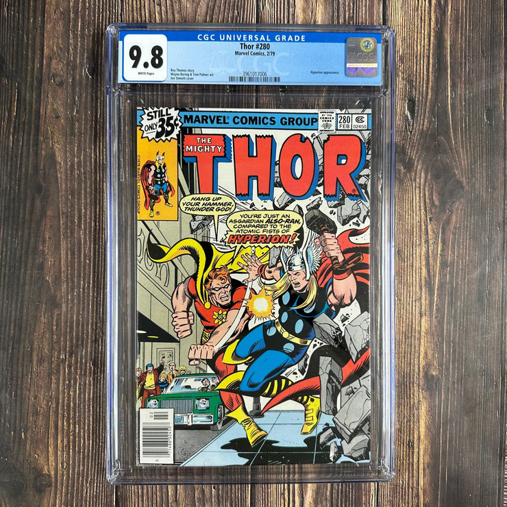 Bry's Comics Thor #280 CGC 9.8 WP Cover Art by Joe Sinnott