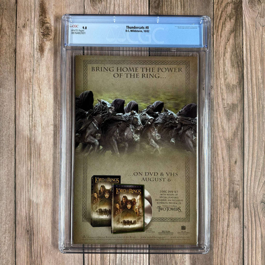 Bry's Comics Thundercats #0 CGC 9.8 WP Premiere issue of the series, featuring sketches and profiles of Lynx-O, Pumyra, and Bengali (cert:2001)