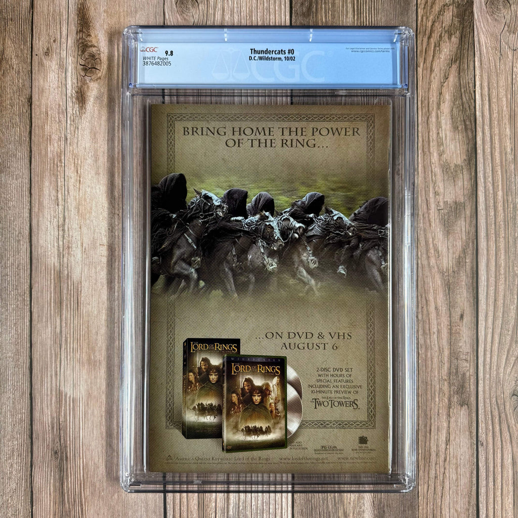 Bry's Comics Thundercats #0 CGC 9.8 WP Premiere issue of the series, featuring sketches and profiles of Lynx-O, Pumyra, and Bengali (cert:2005)