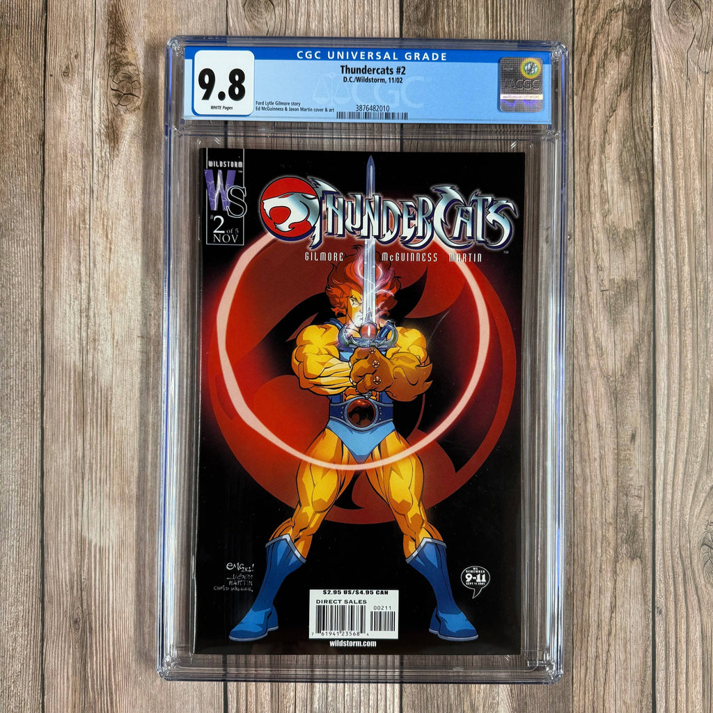 Bry's Comics Thundercats #2 CGC 9.8 WP Cover Art by Ed McGuinness