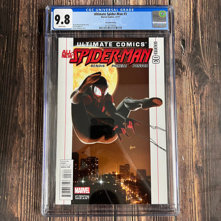 Bry's Comics Ultimate Spider-Man #3 CGC 9.8 Second printing, 1st appearance of Judge