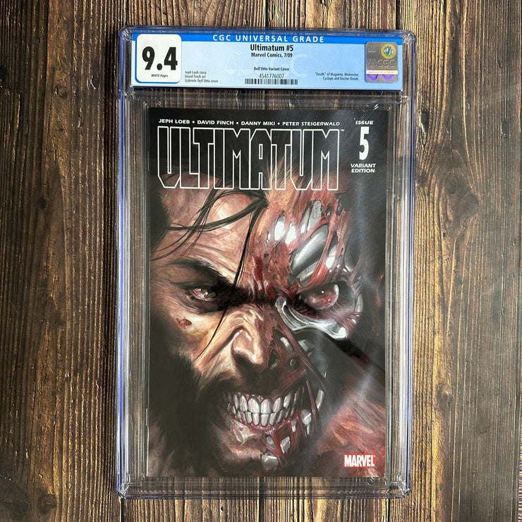 Bry's Comics * Ultimatum #5 CGC 9.4 WP 1:50  Dell'Otto  Variant cover