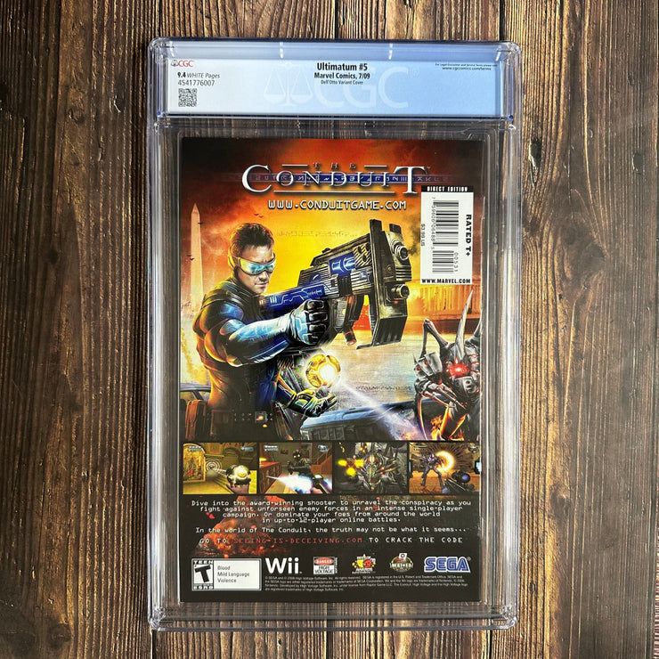 Bry's Comics * Ultimatum #5 CGC 9.4 WP 1:50  Dell'Otto  Variant cover