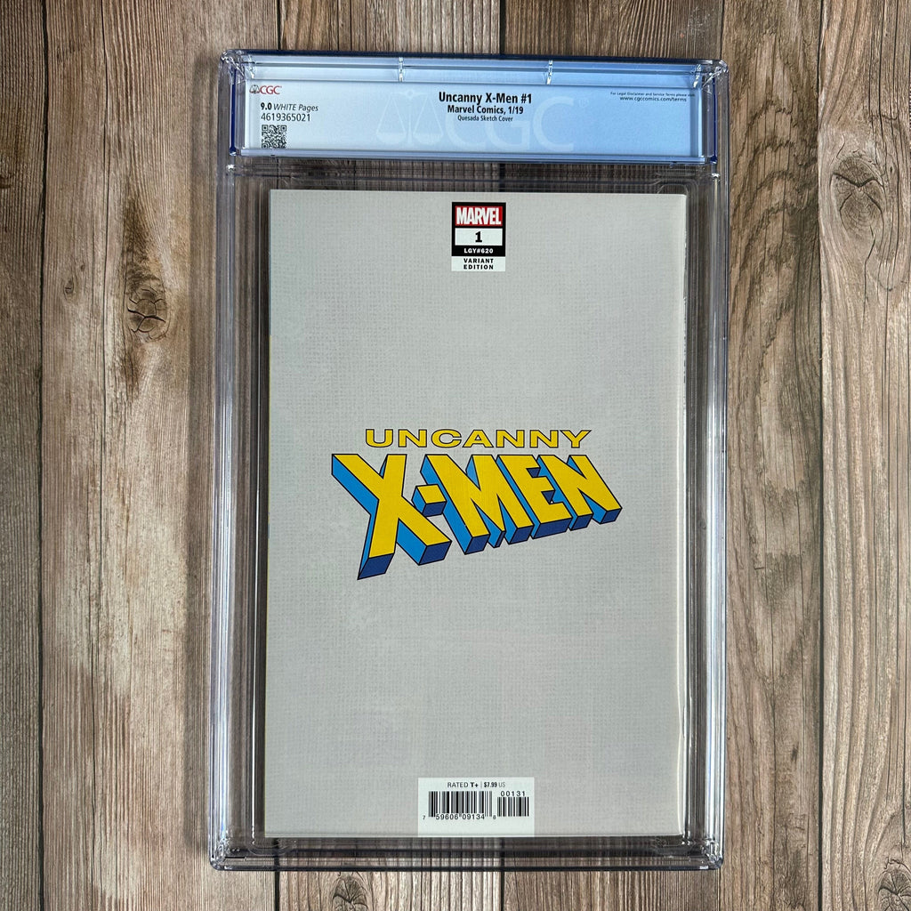 Bry's Comics Uncanny X-Men #1 CGC 9.0 WP 1:1000 Hidden Gem Sketch Variant Cover by Joe Quesada