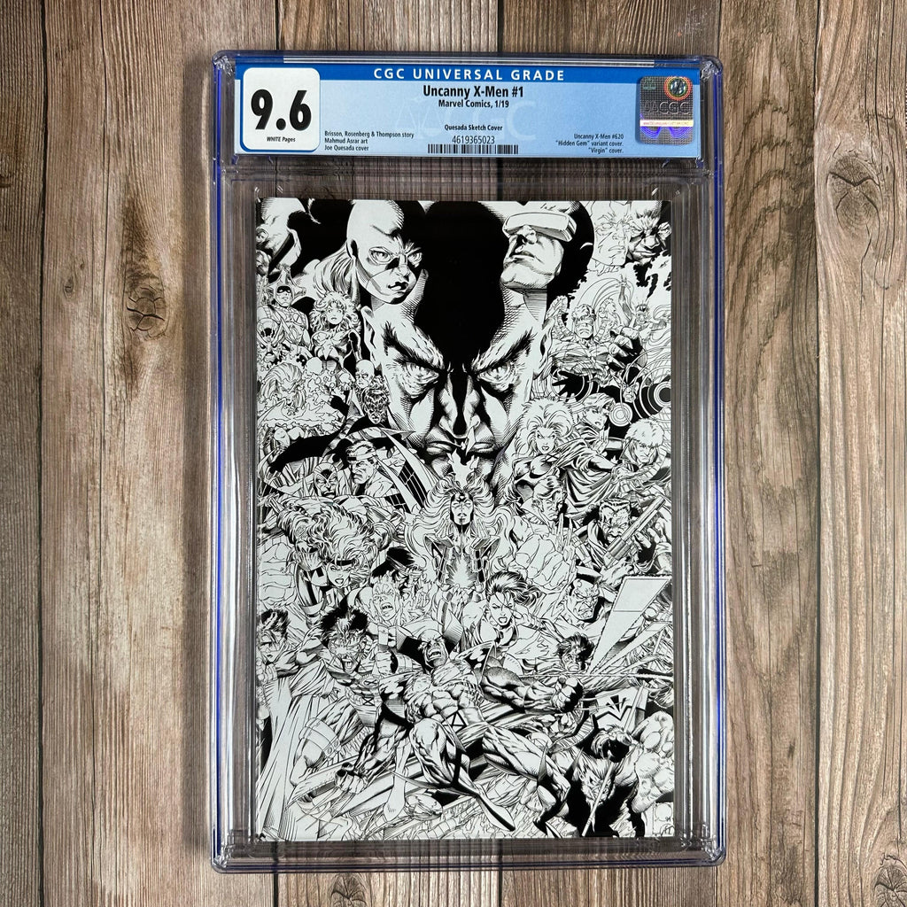 Bry's Comics Uncanny X-Men #1 CGC 9.6 WP 1:1000 Hidden Gem Sketch Variant Cover by Joe Quesada