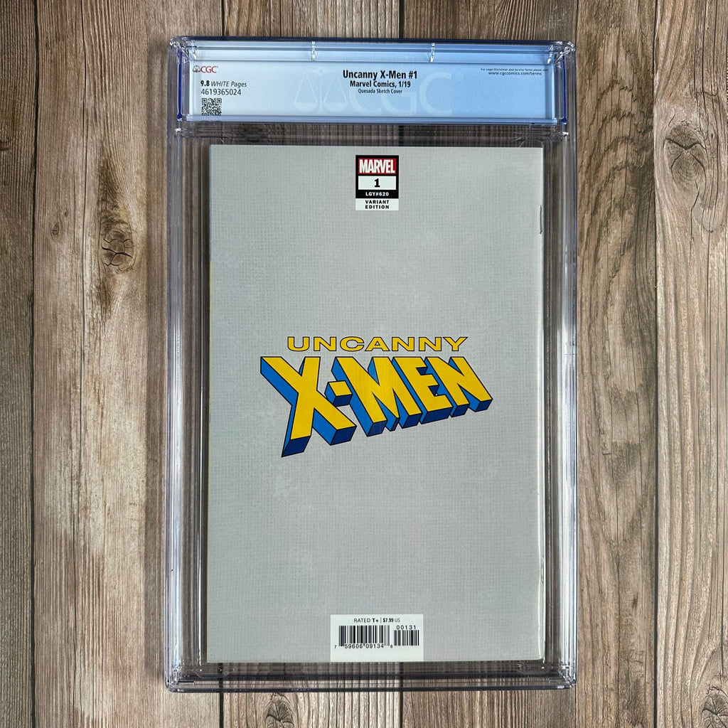 Bry's Comics Uncanny X-Men #1 CGC 9.8 WP 1:1000 Hidden Gem Sketch Variant Cover by Joe Quesada