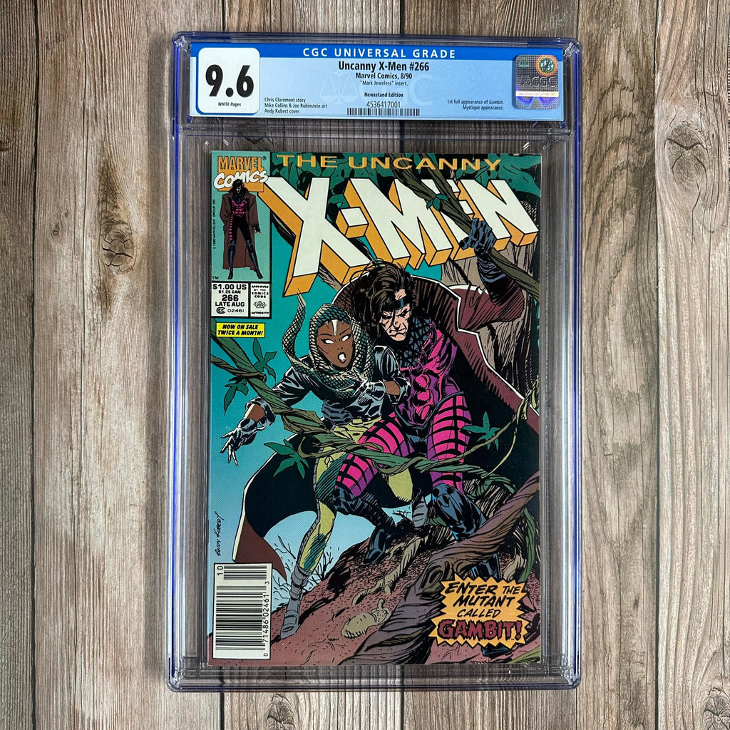 Bry's Comics Uncanny X-Men #266 CGC 9.6 WP 1st full appearance and 1st cover of Gambit, 1st chronological in-story appearance of Gambit , "Mark Jewelers"INSERT (Cert:7001)