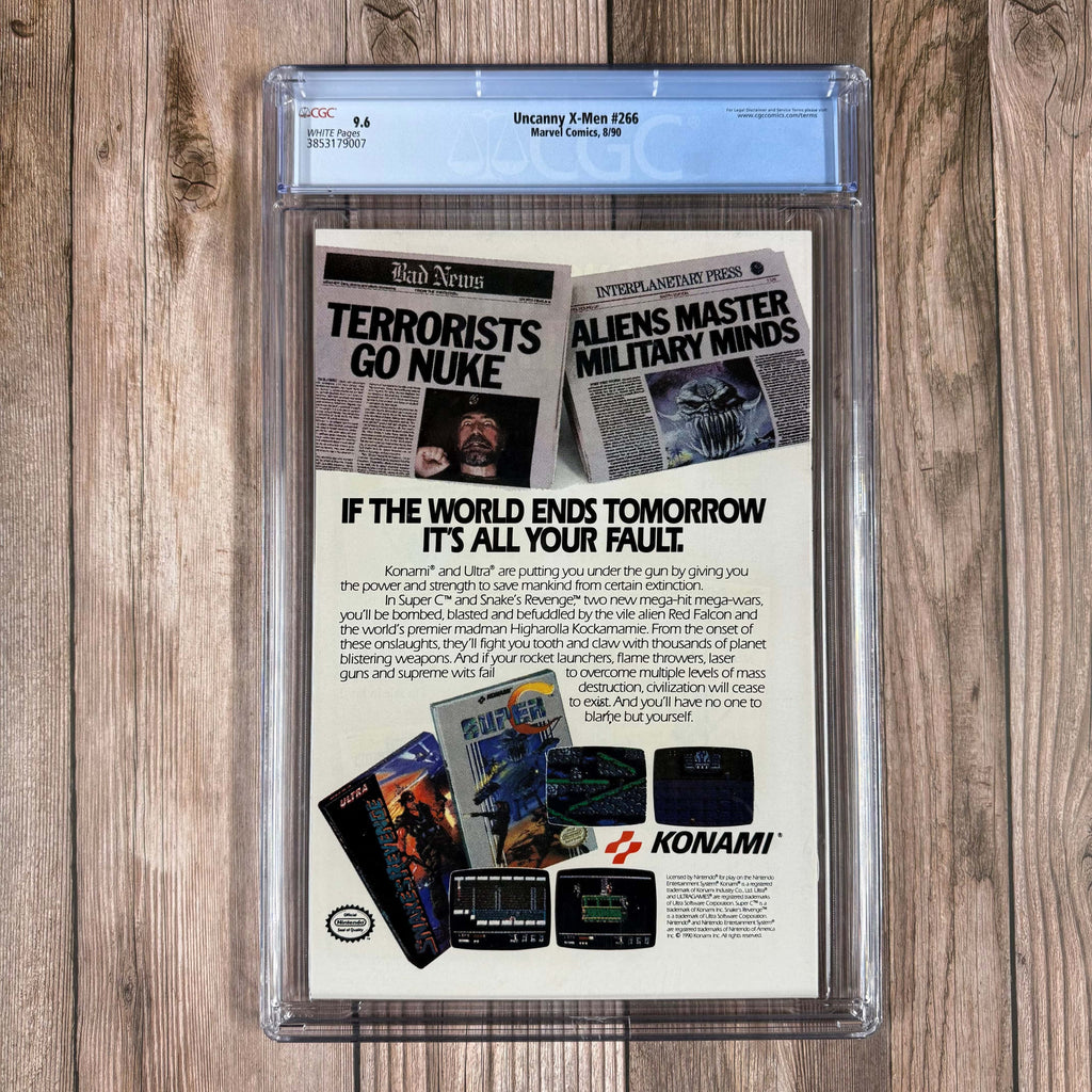 Bry's Comics Uncanny X-Men #266 CGC 9.6 WP 1st full appearance of Gambit, 1st cover, in-story chronological debut (cert:3014)