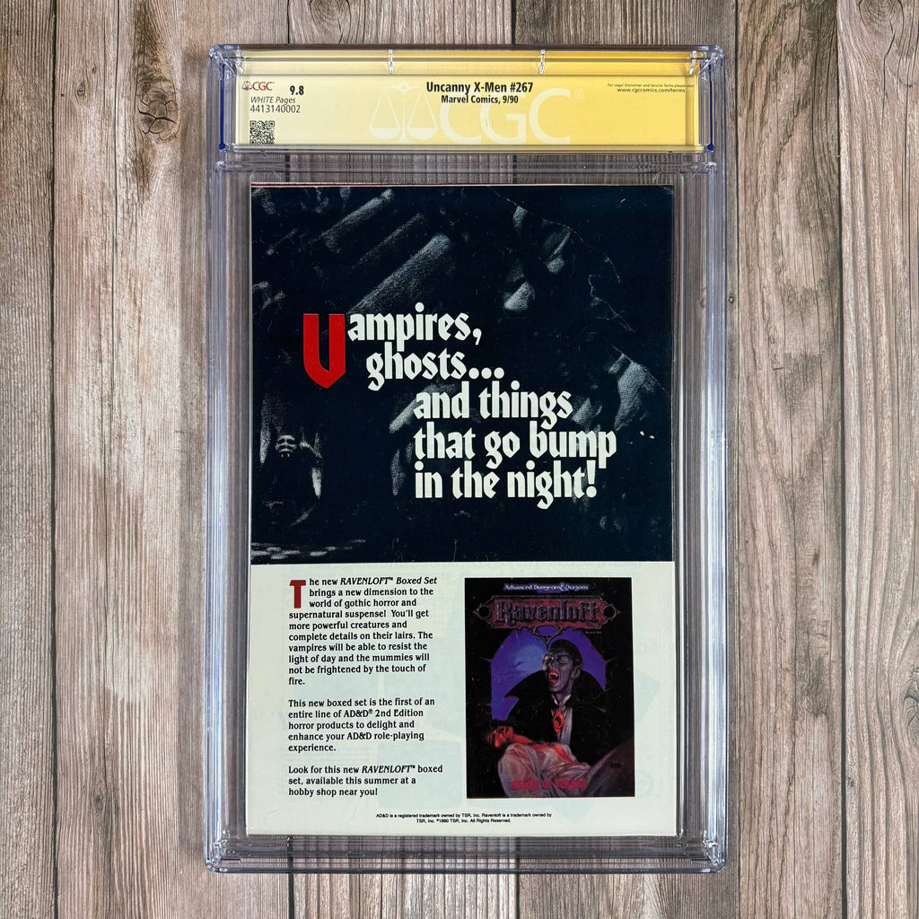 Bry's Comics Uncanny X-Men #267 CGC 9.8 WP SS Signed by Jim Lee, Chris Claremont, Frank Miller, Glynis Oliver, Tom Orzechowski, Joe Rubinstein & Roy Thomas 3rd appearance of Gambit (cert:0002)
