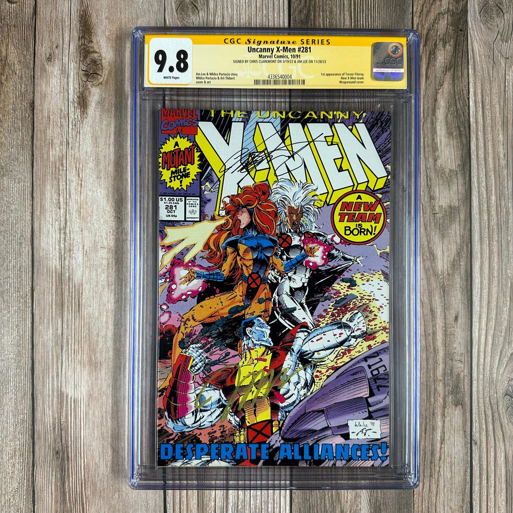 Bry's Comics Uncanny X-Men #281 CGC 9.8 WP SS Signed by Chris Claremont & Jim Lee 1st appearance of Trevor Fitzroy (cert:0004)