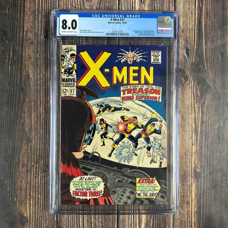 Bry's Comics Uncanny X-Men #37 CGC 8.0 1st appearance of the Mutant-Master