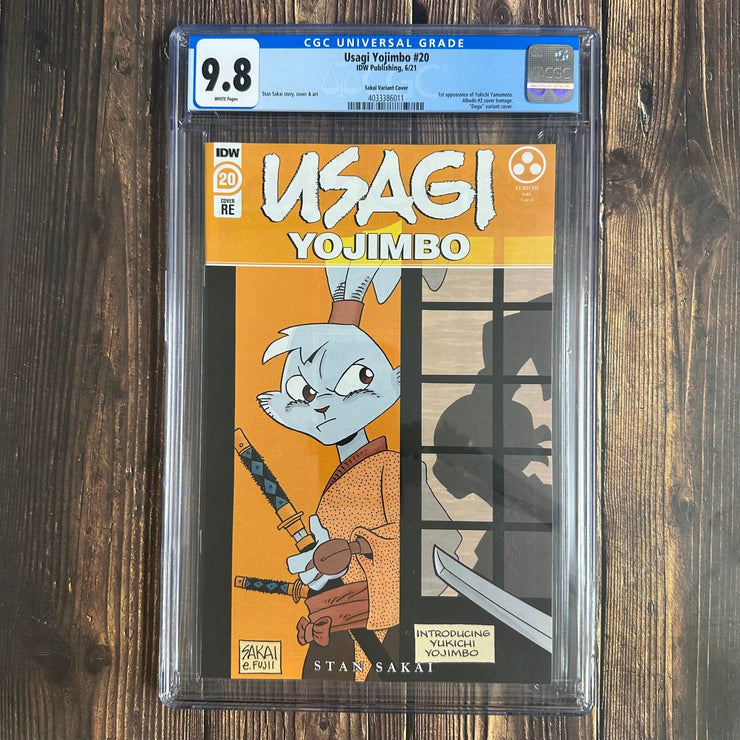 Bry's Comics Usagi Yojimbo #20 CGC 9.8 Sakai Variant Cover